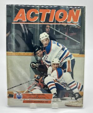 Action Edmonton Oilers Official Program December 28 1986 VS. Flyers